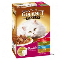 Gourmet Gold Kattenvoer 12 x 85 g - - Delicatessen