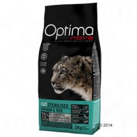 Optimanova Sterilised Kattenvoer - - Dubbelpak: 2 x 8 kg