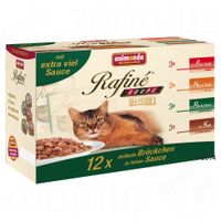 Gemixt Megapak Animonda Rafiné Soupé Kattenvoer 12 x 100 g - - 4 verschillende soorten Adult