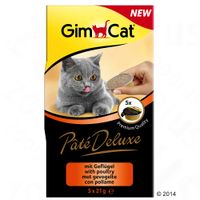 GimCat Paté Deluxe - - Gevogelte (5 x 21 g)