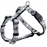  Trixie hondentuig poten grijs, reflecterend - - Borstomvang 30-40 cm ,15 mm (XS-S) 