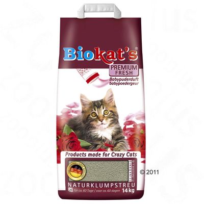 Biokats Premium Fresh Katzenstreu - 14 kg