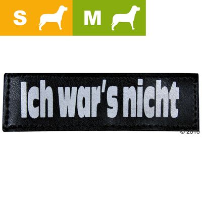 Trixie Klettsticker Geschirr XDog Groesse S-M, "Ich war's nicht" - 2 Stueck