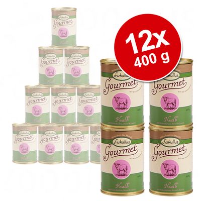 Sparpaket Lukullus Gourmet 12 x  400 g - Huhn mit Dinkel, Pastinake & Zucchini