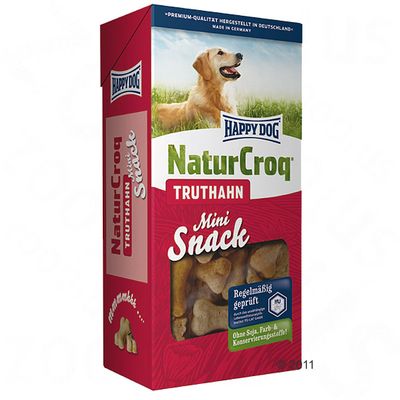 Friandises pour chien Happy Dog Natur Croq Mini, dinde- 350 g