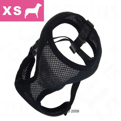 Hundesoftgeschirr Blacky, Groesse XS - 28 - 32 cm Bauchumfang