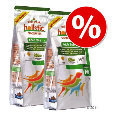 Sparpaket: 2 x 12 kg Almo Nature Hundefutter - - Adult Lachs & Reis Medium Preisvergleich