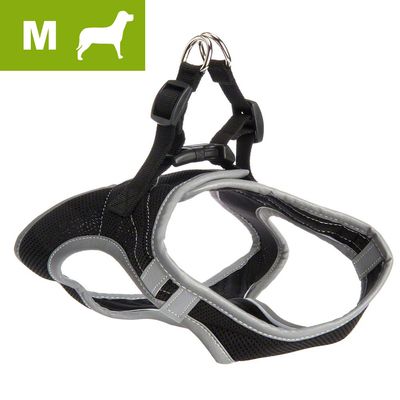Hunde-Softgeschirr Feel Free schwarz, Groesse M - Bauchumfang 42 - 46 cm