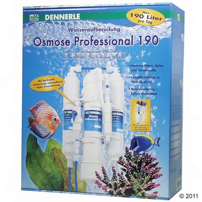 Dennerle Osmose Professional 190 - 1 Stueck, mit Hochleistungsmembran, Feinst- und Aktivkohlefilter