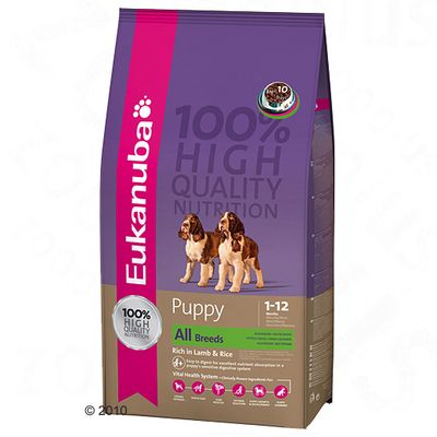 Eukanuba Puppy Lamm & Reis Hundefutter - 15 kg