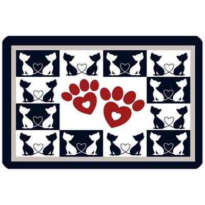 Set de table pour chat Friendship- L 43 x l 28,5 cm