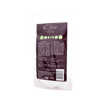 Hermanns Bio Pouch 6 x 130 g - - Eend met groente, banaan & theunisbloemolie (gluten- en graanvrij)