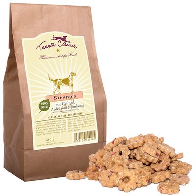 Terra Canis Struppis Hundekekse 500 g - Ente, Apfel & Banane