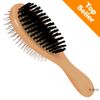 Brosse pour chien et chat, double face - L 22 x l 5 cm