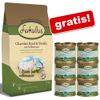 Pienso Lukullus 15 kg + 6 latas x 200 g Lukullus¡gratis! - - Lukullus de ternera charolesa y trucha 15 kg + 6 x 200 g Lukullus Gourmet Sensitiv terne