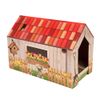 Maisonnette pour chat Home avec griffoir, jardin printanier - L 49 x l 26 x H 36 cm