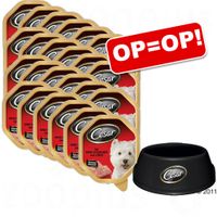  24 x 150 g Cesar Megapak + Cesar voerbak GRATIS! - - Classic: Kalf & Gevogelte 