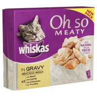 Whiskas Oh so... vershoudzakjes Kattenvoer 8 x 85 g - - Senior Oceaan Menu