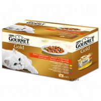 Gourmet Gold Variatie Kattenvoer 4 x 85 g - - Fijne Hapjes