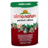 Almo Nature Green Label Filets Kattenvoer 6 x 55 g - - Zalm