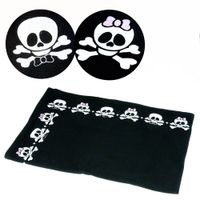 Haustierdecke Crazy Skulls - - L 100 x B 70 cm