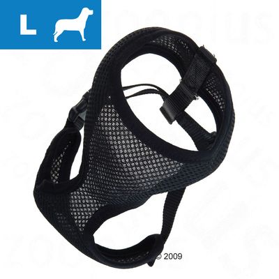 Hundesoftgeschirr Blacky, Groesse L - 43 - 59 cm Bauchumfang