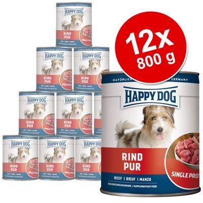 Happy Dog Single Protein 12 x 800 g – Truthahn Pur