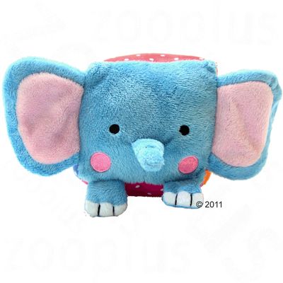 Plueschelefant mit Squeaker – L 10 x B 10 cm