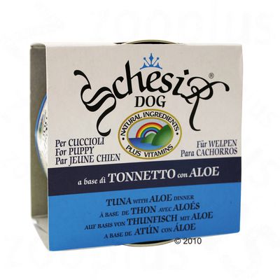 Schesir Puppy 6 x 150 g - Huehnchenfilets mit Aloe
