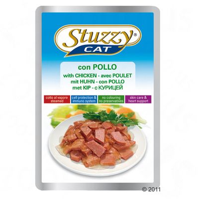 Stuzzy Cat Frischebeutel 12 x 100 g - Schinken