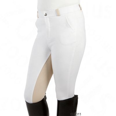 Kinderreithose Elisa - WEISS - weiss / beige Gr. 152