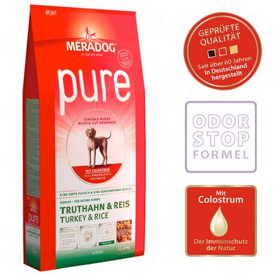 Mera Dog pure Senior Truthahn & Reis - 4 kg