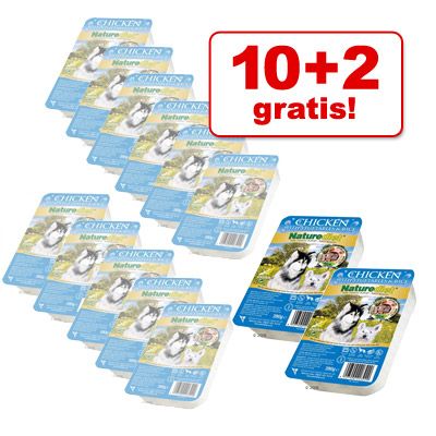 10 x 390 g Naturediet  + 2 x 390 g GRATIS! - - Konijn & kalkoen