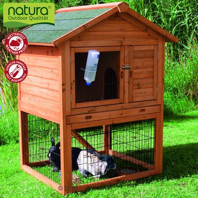 Trixie Hasenstall Natura 100 mit Freigehege - L 96 x B 78 x H 120 cm