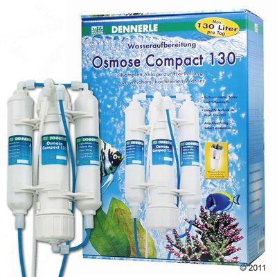 Dennerle Osmose Compact 130 - 1 Stueck, mit Hochleistungsmembran, Feinst- und Aktivkohlefilter