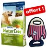 Happy Dog Natur grand format + jouet pour chien Flatfish - Natur-Croq agneau & riz (15 kg)