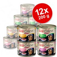 Gemengd Voordeelpakket Animonda Carny Kat Adult 12 x 200 g - - Combinatie met kalkoen & kip