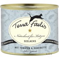 Terra Faelis Vismenu Kattenvoer 6 x 200 g - - Koolvis, Tomaten & Rozebottel