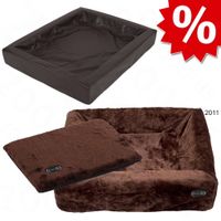 Komplettset: Hygienisches Hundebett, braun - - Komplettset: L 100 x B 80 cm