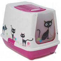 Moderna Products Kattenbak Trendy Cat Funny - - Universeel actief koolfilter 3 stuks