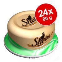 Sheba Luxe Menu Voordeelpakket Kattenvoer 24 x 80 g - - Tonijn & Garnalen in Gelei