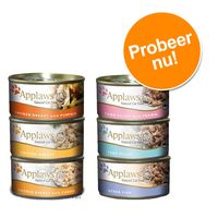 Applaws gemengd probeerpakket Kattenvoer 6 x 70 g - - Vispakket (6 x 70g)