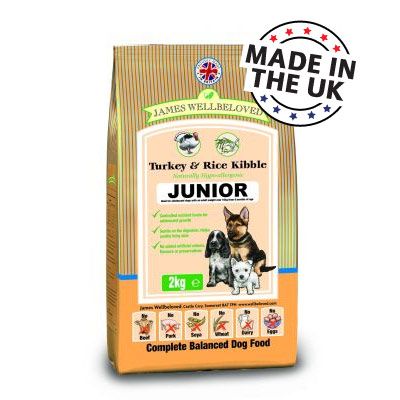 James Wellbeloved Dog Junior / Performance Turkey 15kg