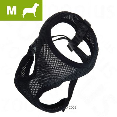 Hundesoftgeschirr Blacky, Groesse M - 38 - 50 cm Bauchumfang