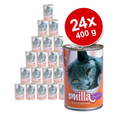 Smilla Fischtoepfchen Sparpaket 24 x 400 g - Thunfisch pur