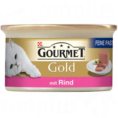Gourmet Gold pâté en lot 12 x 85 g- agneau & haricots verts