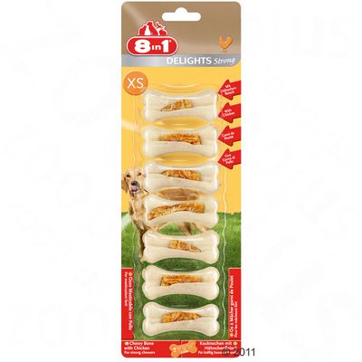 Os à mâcher 8 en 1 Delights Strong- L, 1 os à mâcher (160 g)