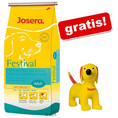 15 kg Josera Hundefutter + Quietschi Seppl gratis! - Festival