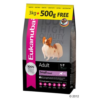 Eukanuba 3 kg + 500 g gratis! - - Puppy Kleine Rassen Preisvergleich