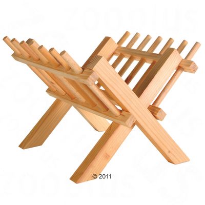 Freistehende Heuraufe, Holz - 23 x 26 x 17 cm